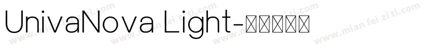 UnivaNova Light字体转换